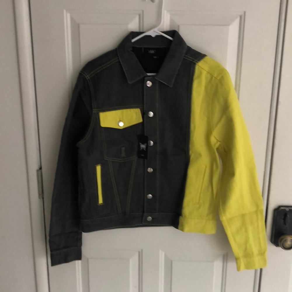 Dmckal DMC Color Block Cotton Denim Jacket